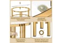 HAUSS SPOLE Couchtisch 2er Set Rund Glas Metall Gold Bild 5