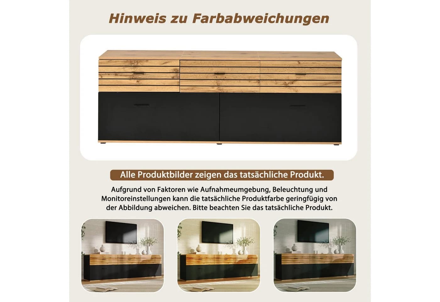 HAUSS SPOLE TV-Schrank 168cm mit Dämpfung und Schubladen - Bild 5