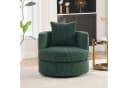 HAUSS SPOLE Loungesessel 360° drehbar Cord Dunkelgrün Bild 3