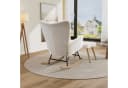 HAUSS SPOLE Schaukelstuhl mit Fußhocker Beige Sherpa Bild 5