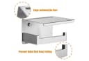 LuxusKollektion Toilettenpapierhalter selbstklebend mit Ablage Edelstahl Silber Bild 4