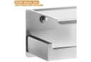 LuxusKollektion Toilettenpapierhalter selbstklebend mit Ablage Edelstahl Silber Bild 5