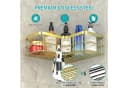 LuxusKollektion Duschablage ohne Bohren 2er-Set Gold Edelstahl Bild 4