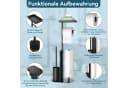 LuxusKollektion Toilettenpapierhalter Edelstahl Stehend Matt Schwarz Bild 1