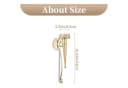 LuxusKollektion Wandkerzenhalter Gold Metall 43 cm Bild 5