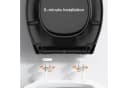 LuxusKollektion WC-Sitz Schwarz mit Absenkautomatik und Schnellverschluss Bild 5