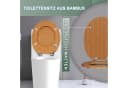 LuxusKollektion WC-Sitz mit Absenkautomatik Bambus Braun Bild 5