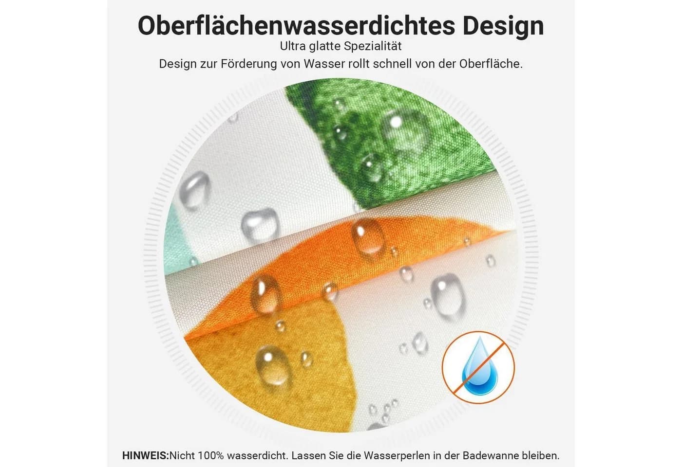 LuxusKollektion Duschvorhang Bunter Baum Polyester 180x200cm - Bild 3