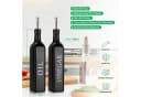 LuxusKollektion Ölspender 2er Set Schwarz Glas 500ml mit Caddy Bild 4