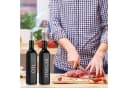 LuxusKollektion Ölspender 2er Set Schwarz Glas 500ml mit Caddy Bild 5