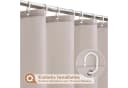 LuxusKollektion Duschvorhang Sandfarben Wasserdicht Polyester Bild 1