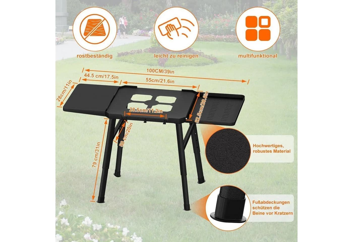 LuxusKollektion Grillständer für Ninja OG- und OO-Serie Schwarz - Bild 5