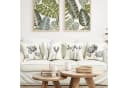 LuxusKollektion Kissenbezug Blumen 50x50 cm 4er Set Leinen Bild 1