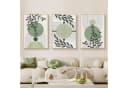 LuxusKollektion 3er Boho Pflanzen Wandbilder Leinwanddruck Grün 40x50cm Bild 3