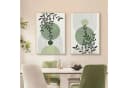 LuxusKollektion 3er Boho Pflanzen Wandbilder Leinwanddruck Grün 40x50cm Bild 4