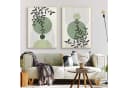 LuxusKollektion 3er Boho Pflanzen Wandbilder Leinwanddruck Grün 40x50cm Bild 5
