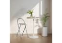 LuxusKollektion Barhocker klappbar outdoor Silber Holzmaserung Bild 1