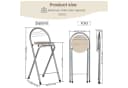 LuxusKollektion Barhocker klappbar outdoor Silber Holzmaserung Bild 3