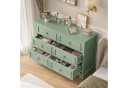 LuxusKollektion Kommode 6 Schubladen Grün Holzmaserung Sideboard Bild 5