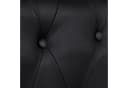 LuxusKollektion Chesterfield-Sofa 2-Sitzer Schwarz Kunstleder Bild 5