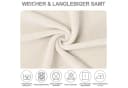LuxusKollektion Stuhlbezug Stretch Samt 6er Set Beige Bild 4