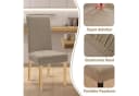 LuxusKollektion Stuhlhülsen Stretch Samt 4er Set Khaki Bild 3