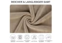 LuxusKollektion Stuhlhülsen Stretch Samt 4er Set Khaki Bild 4