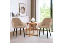 LuxusKollektion Stuhlhussen Samt Stretch 4er Set Kamel Bild 1