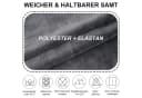 LuxusKollektion Stuhlhussen Stretch Samt 4erSet Grau Bild 4