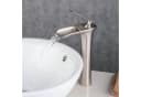 LuxusKollektion Waschtischarmatur Wasserfall Einhandmischer Tall Nickel-Finish Bild 4
