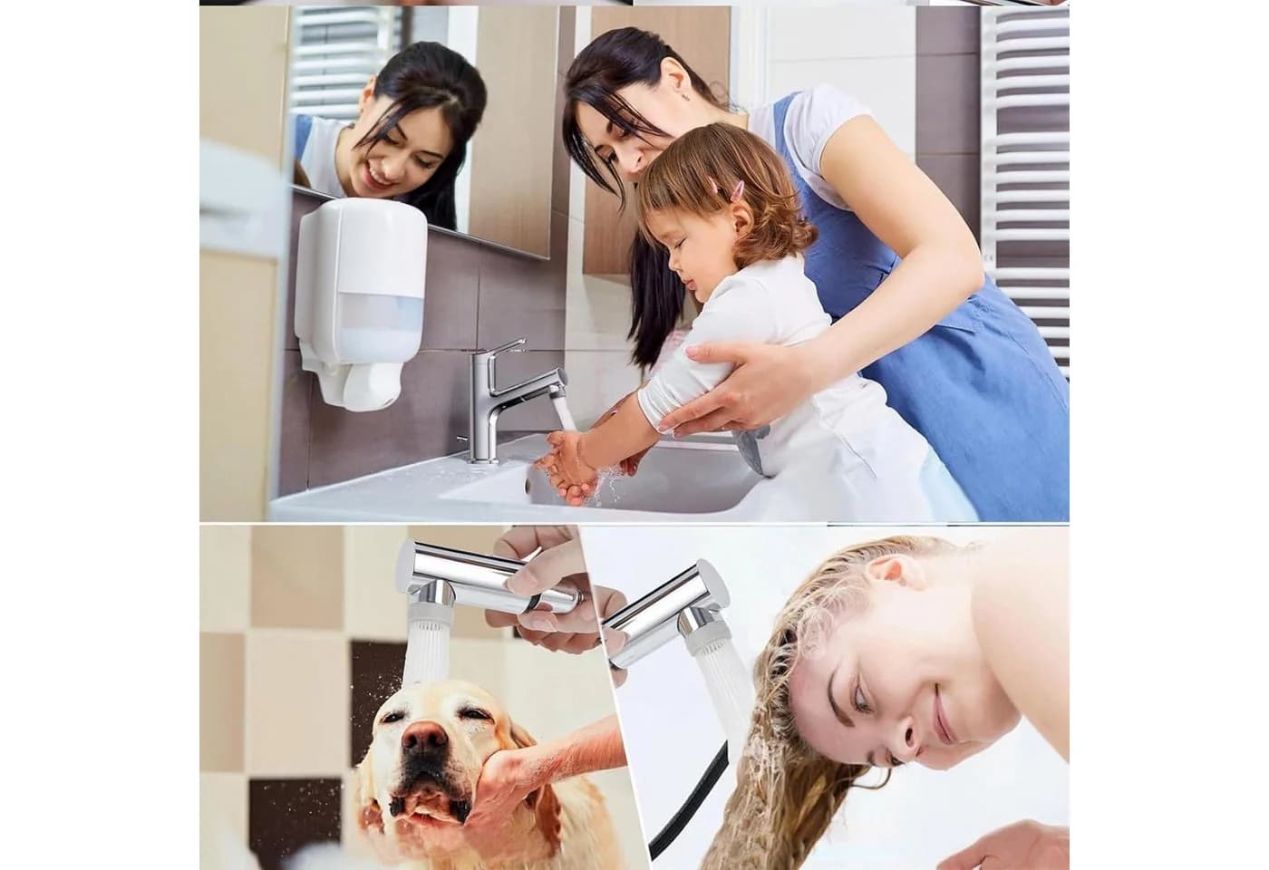 LuxusKollektion Waschtischarmatur Einhebelmischer Ausziehbar Chrom - Bild 4