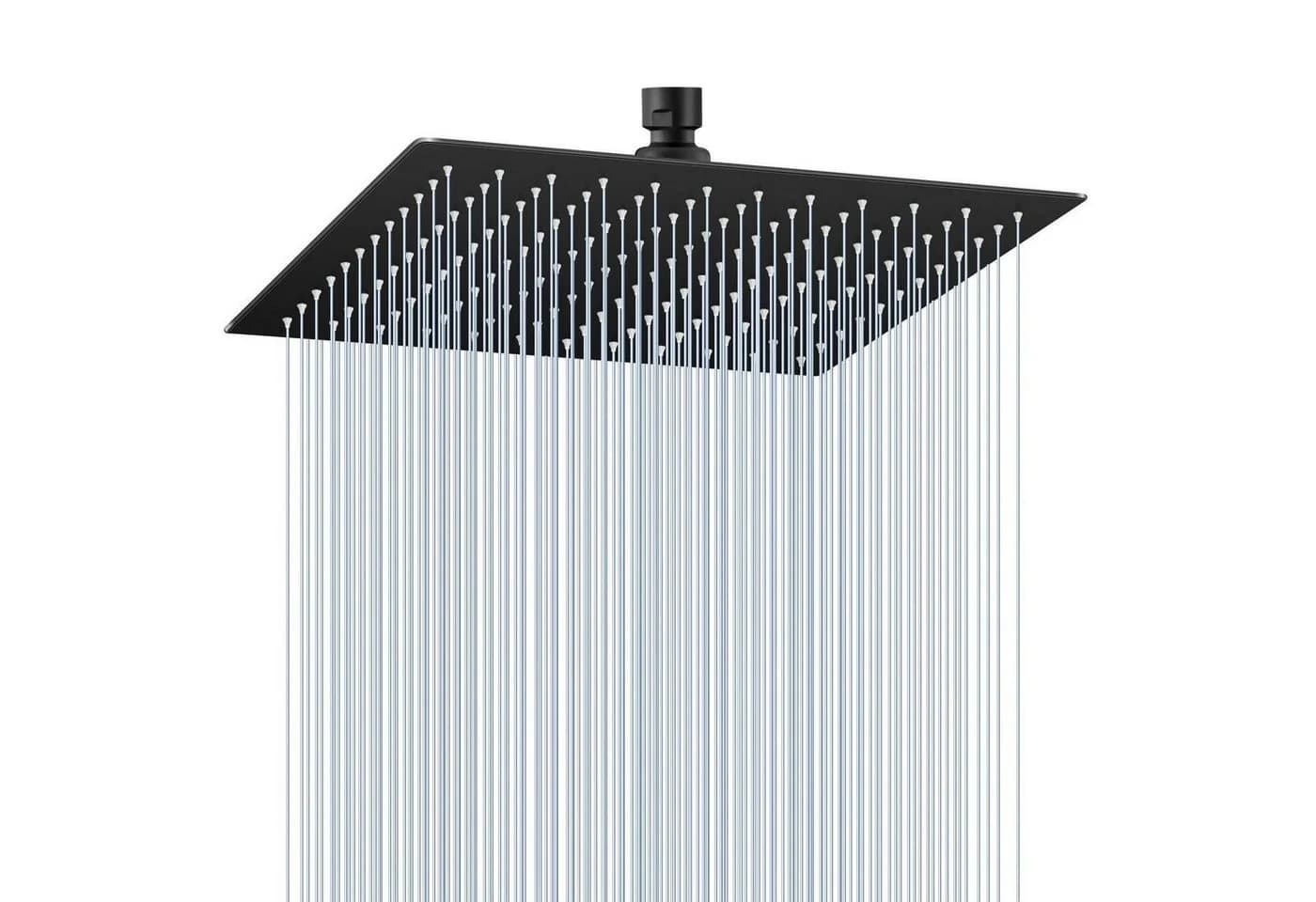 LuxusKollektion Regenduschkopf 30CM Schwarz Edelstahl - Bild 2