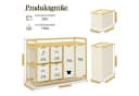 LuxusKollektion Wäschesortierer Bambus 6 Fächer Beige Bild 1