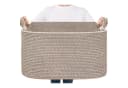 LuxusKollektion Aufbewahrungskorb Braun 65L Baumwollseil Bild 2