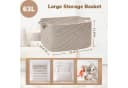 LuxusKollektion Aufbewahrungskorb Braun 65L Baumwollseil Bild 3