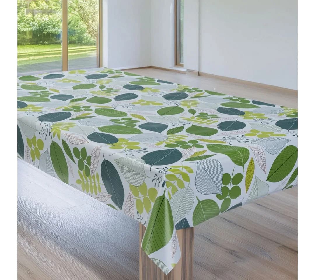 laro Wachstuchtischdecke Frisch Grün PVC Wasserabweisend - Bild 4
