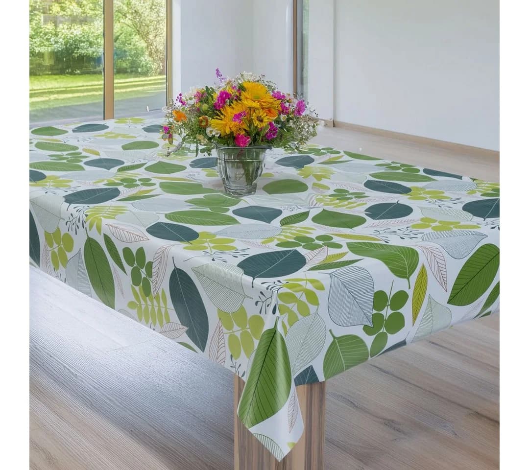 laro Wachstuchtischdecke Frisch Grün PVC Wasserabweisend - Bild 5