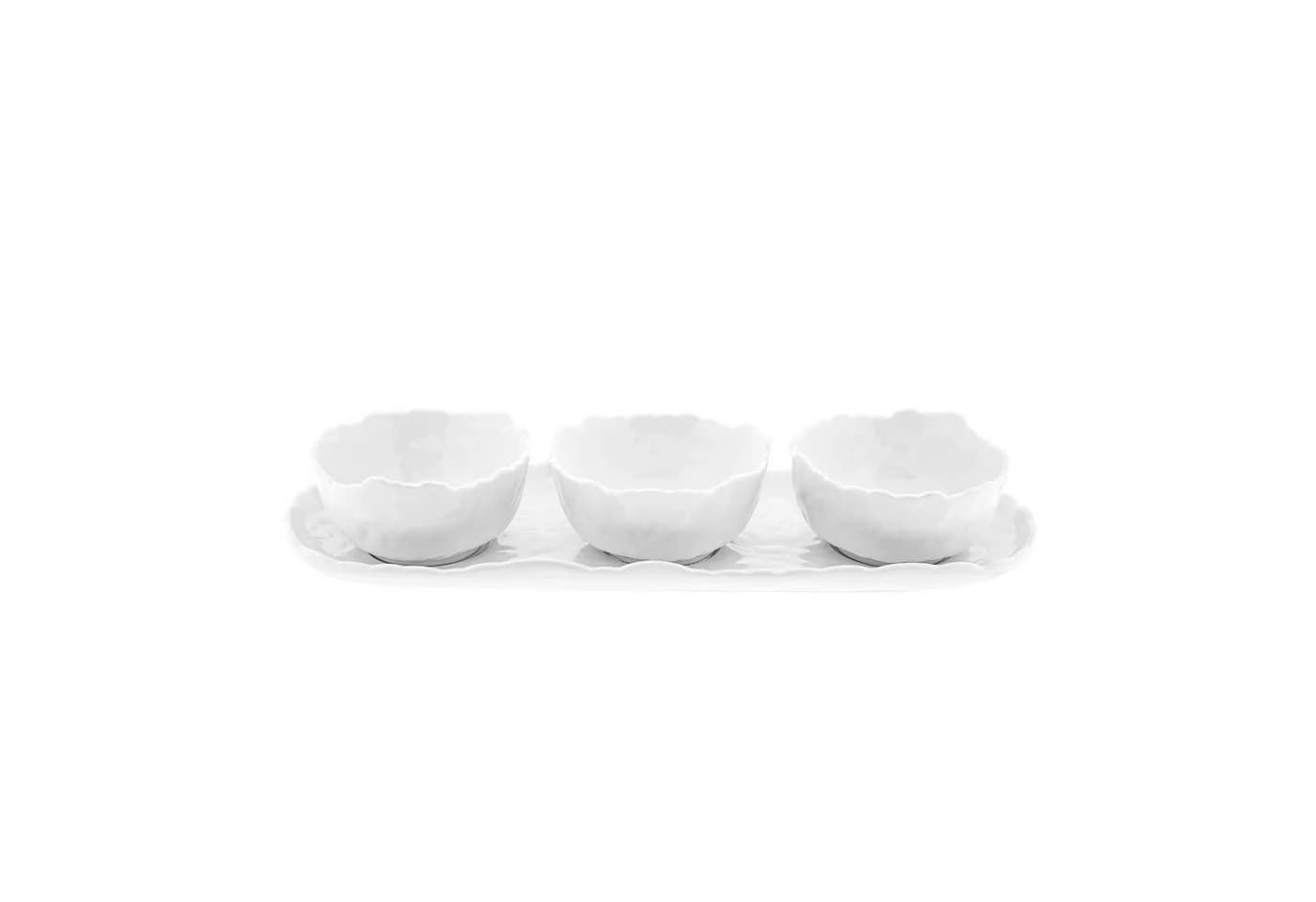 Mulex Snackschalen-Set 4-tlg. Weiß Porzellan - Bild 2