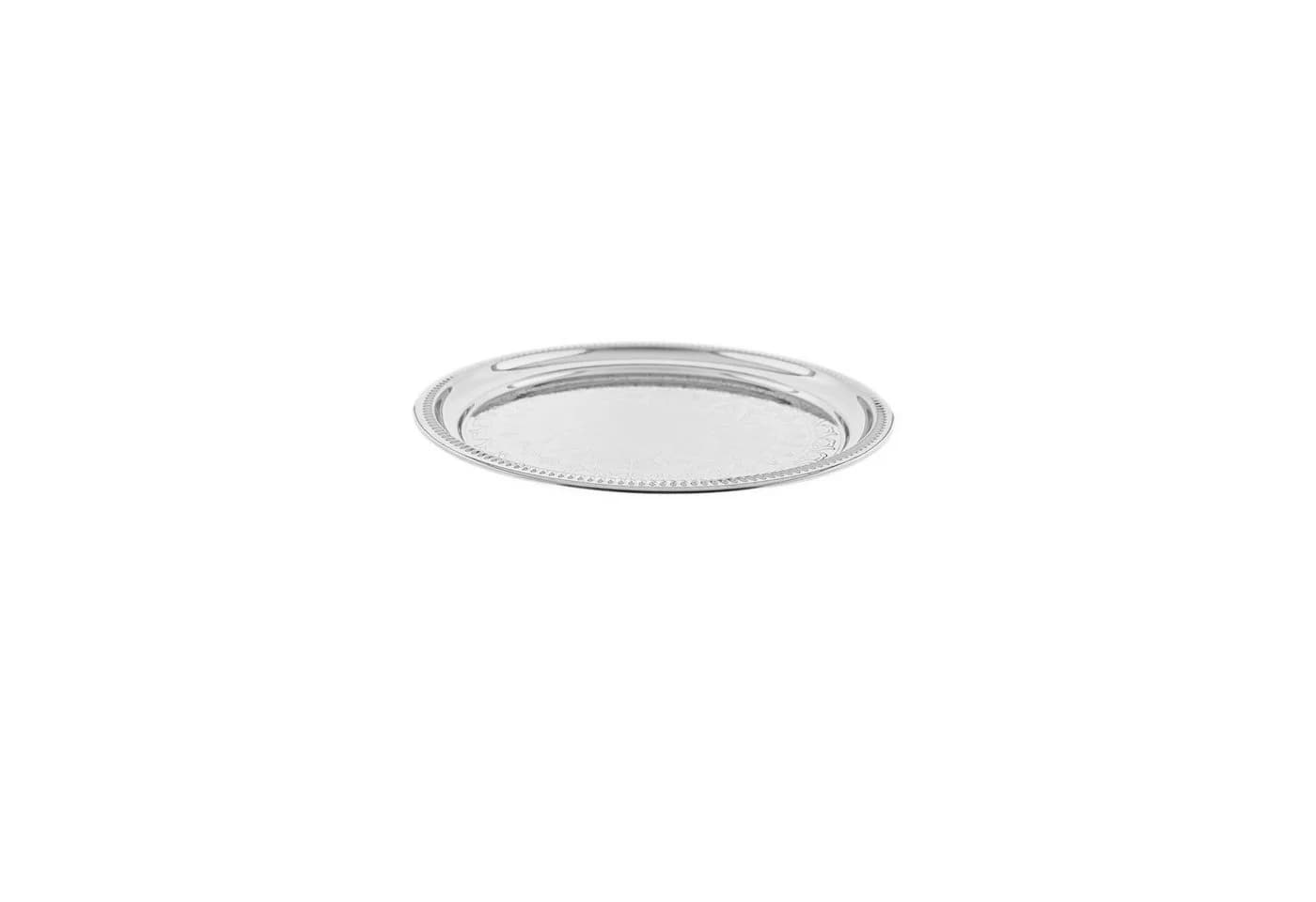 Sunay Orientalisches Serviertablett 3er-Set Silber Rund - Bild 3