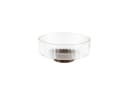Almina Terra Bowl Grande Glasschale mit Akazienholz Bild 1