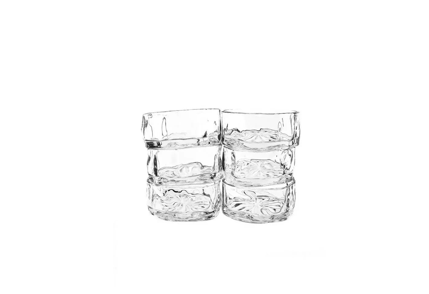 Almina Glasschalen 6-teilig Artic Buccia Transparent