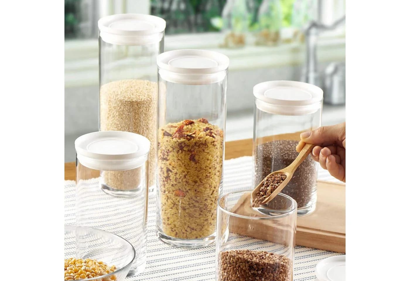 Pasabahce Vorratsglas 2er Set 1230 ml mit Deckel - Bild 3
