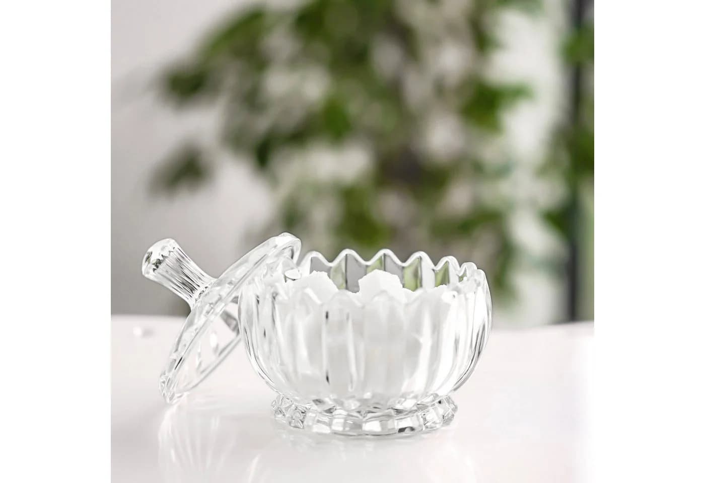 Almina Zuckerdose La Fiore Dolce Glas Transparent mit Deckel - Bild 3