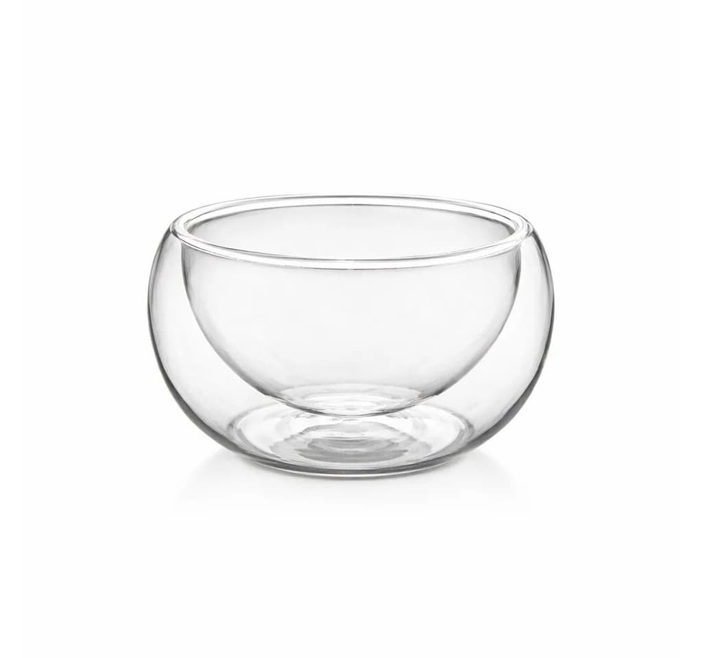Almina Dessertschale 2er Set Glas Doppelwandig Transparent - Bild 2
