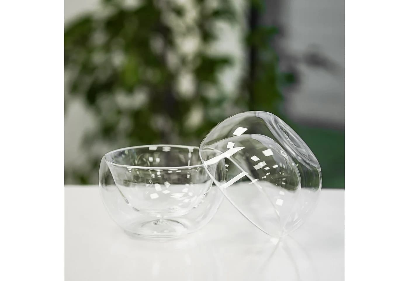 Almina Dessertschale 2er Set Glas Doppelwandig Transparent - Bild 3