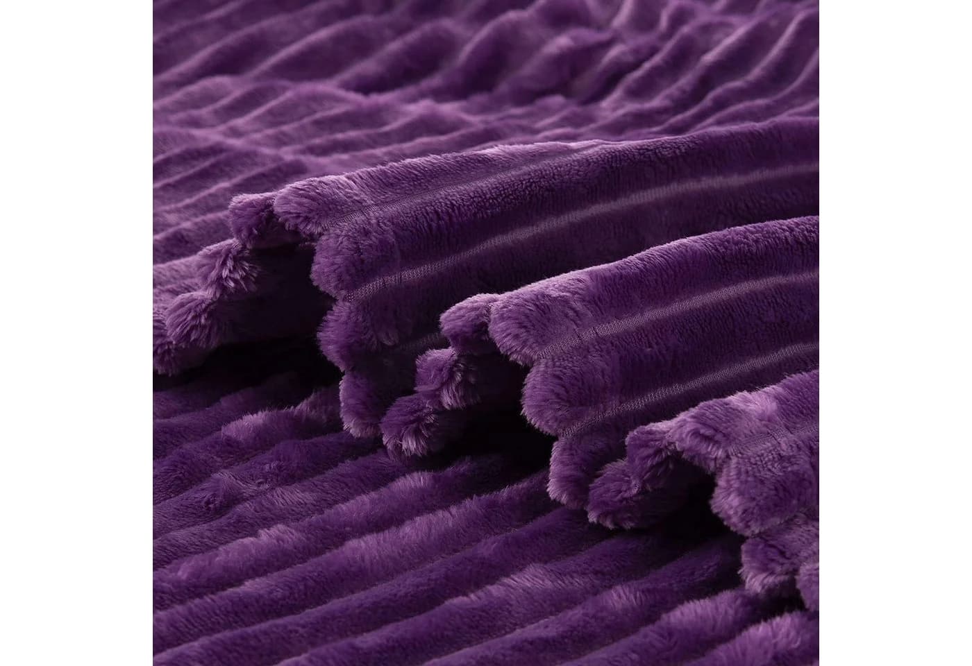 Wohndecke Mikrofaser 150x200 cm Violett Anti-Pilling Five Stars United - Bild 4