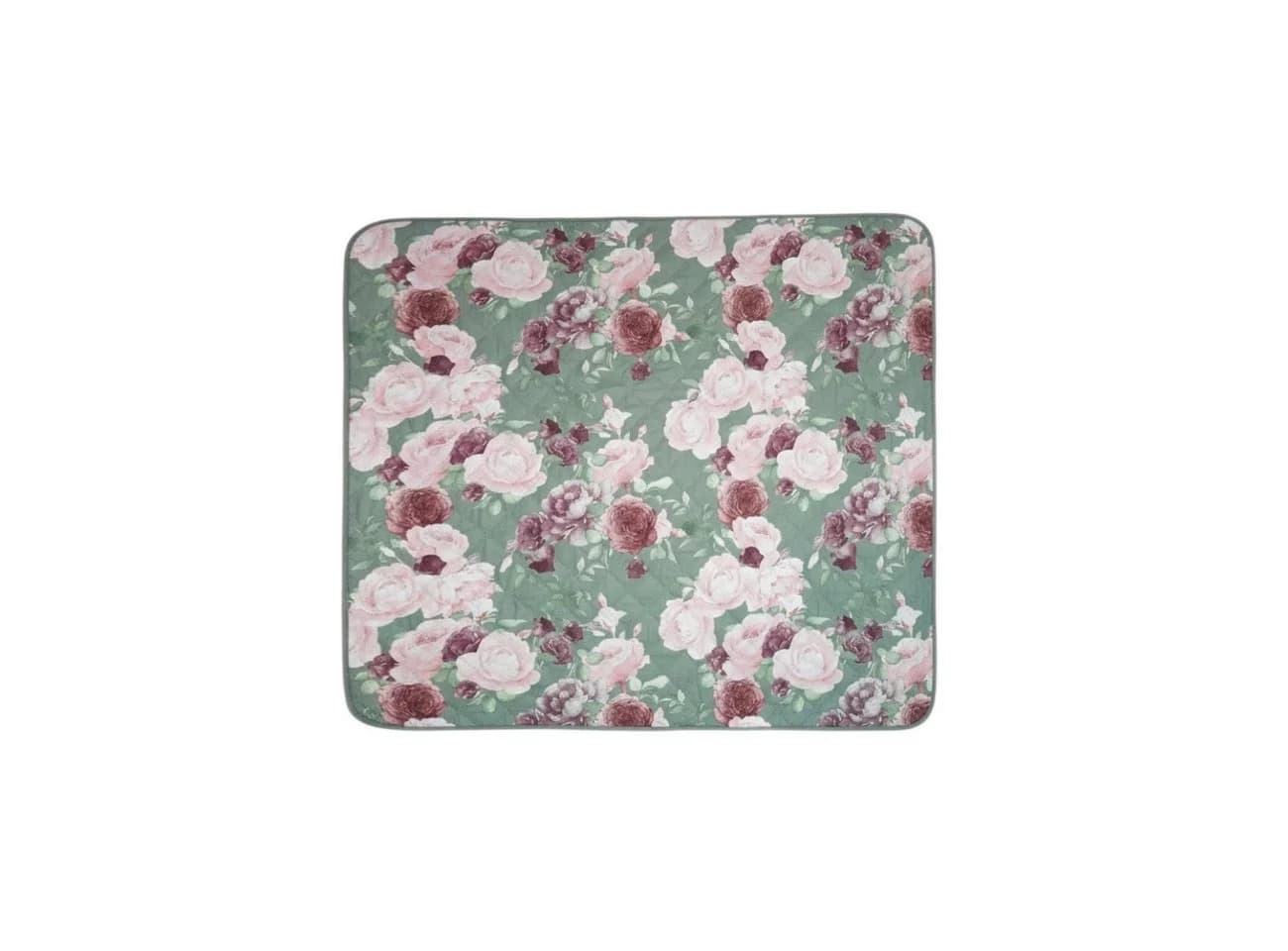 COFI 1453 Tagesdecke 220 x 240 cm Grün-Rosa