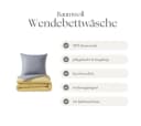 COFI 1453 Wendebettwäsche 100% Baumwolle Renforcé Rautenmuster Gelb Grau Bild 4