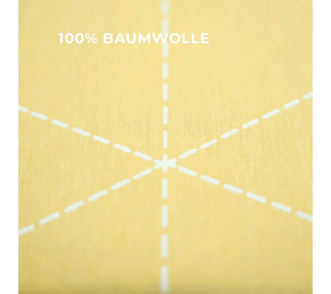 COFI 1453 Wendebettwäsche 100% Baumwolle Renforcé Rautenmuster Gelb Grau - Bild 5