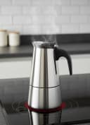 Cheffinger Espressokocher Edelstahl Induktion silber Bild 1